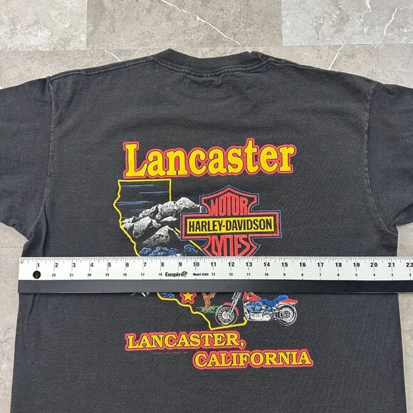 90s Vintage Harley Davidson Graphic Tee Mens Large Eagle California Made in USA - Picture 8 of 10